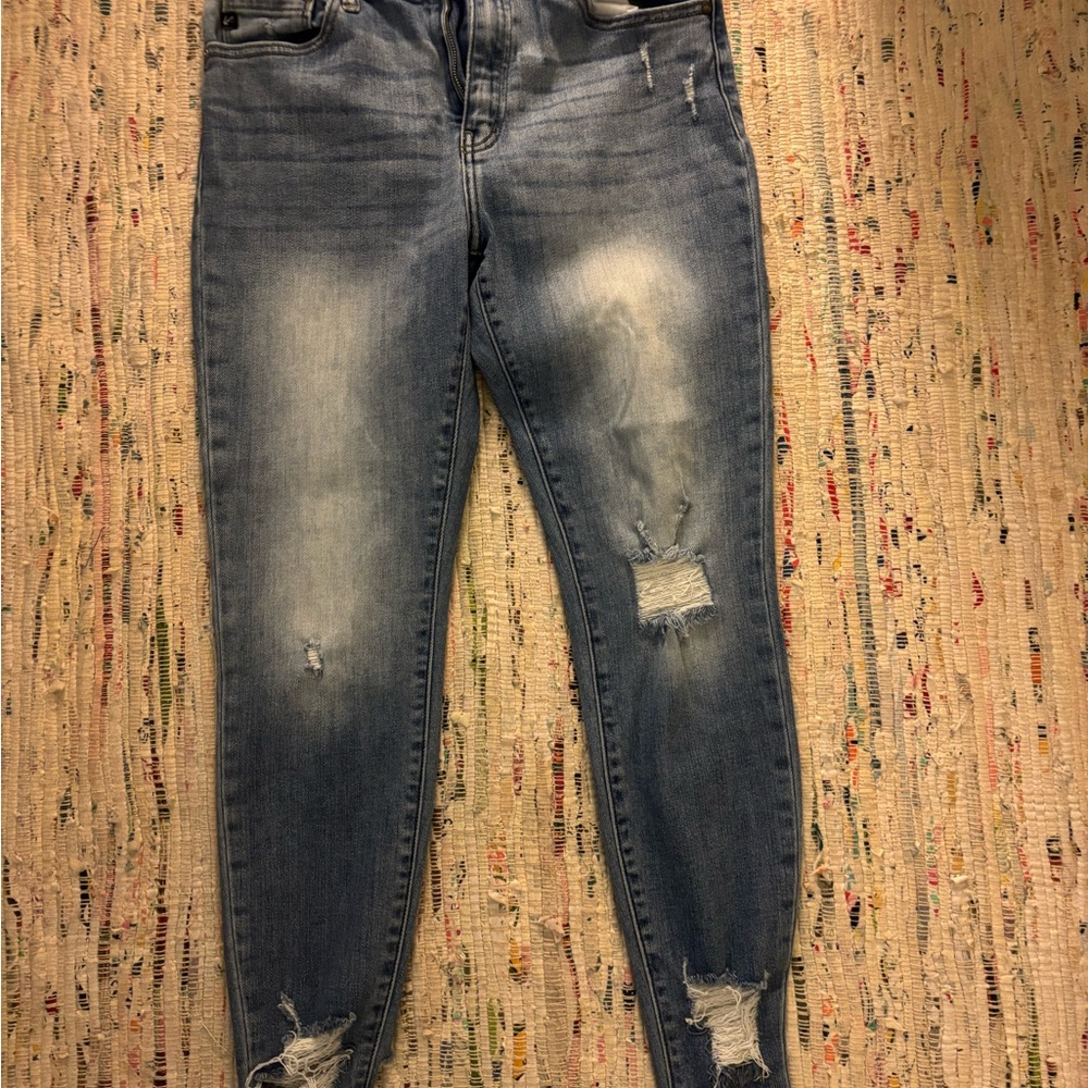 KanCan Light Blue Distressed Skinny Jeans
